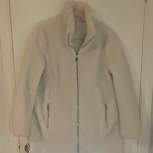 Loft Women's Cream Fleece Jacket